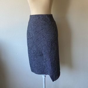 Peppered business casual pencil skirt